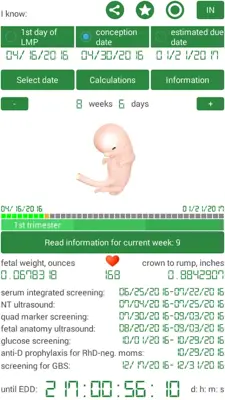 Pregnancy Calculator android App screenshot 7